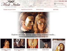 Tablet Screenshot of maskitalia.com